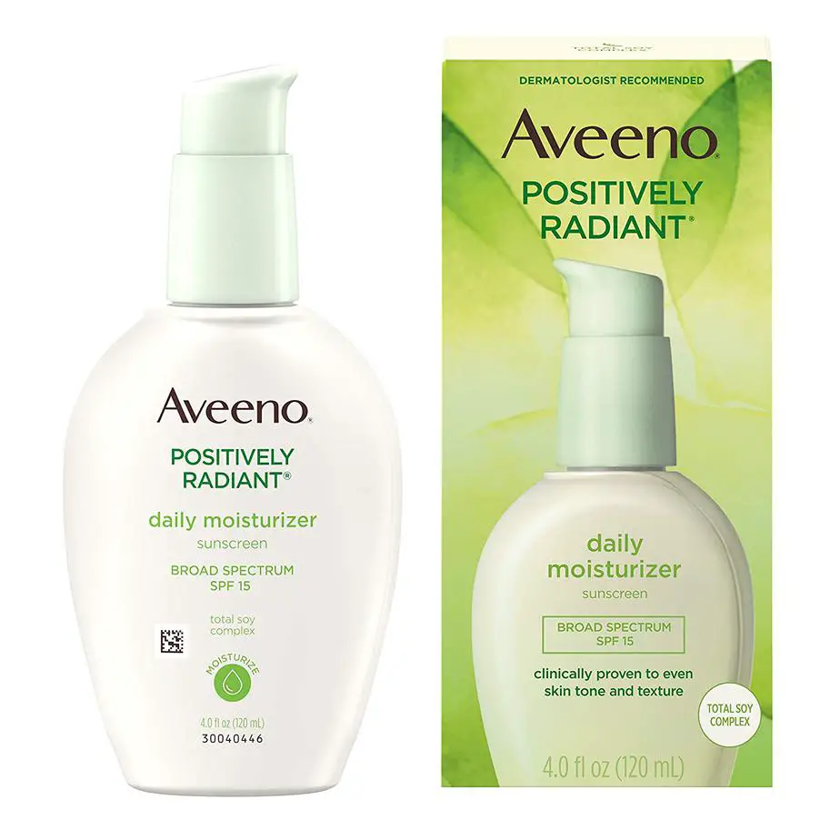 aveeno positively radiant daily face moisturizer